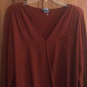 Vince Camuto burgundy blouse